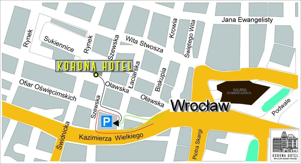 Korona Hotel Wroclaw Market Square Eksteriør bilde